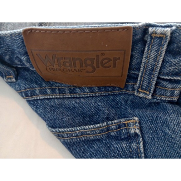 Wrangler Pro Gear Jeans Men Size W40 L32 Blue Hunting Denim Canvas Suspenders - Picture 11 of 12